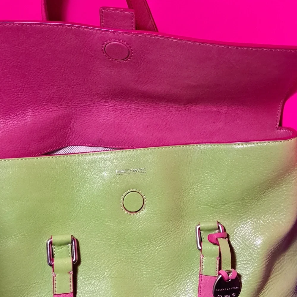 vintage Dooney & Bourke leather "Wicked" 💚shoulder Bag ST. PATRICKS DAY READY🍀 - Picture 8 of 16